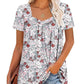 ⏰Hot Sale 50% Off-Women's Summer Pleated Printed Short-Sleeves🔥