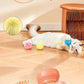 Electric Cat Wand Toy for Indoor Cats, 2026 New Interactive Automatic Retractable Cat Teaser with Plush Ball, Fuzzy Ball Launchers Enrichment Toy for Kittens Adult Multi Pet Households