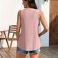 🔥Hot Sale 50% OFF💥Womens Tank Tops Sleeveless EyeletEmbroidery Scoop Neck Loose Fit Casual SummerFlowy