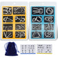 🔥Last Day Promotion 50% OFF🧠🔠Metal Puzzle Ring Set (8-Piece) Blue Edition Brain Teaser Game
