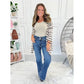👖Hot Sale 49% Off🔥Vintage Double Button Frayed Hem Bootcut Jeans