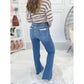 👖Hot Sale 49% Off🔥Vintage Double Button Frayed Hem Bootcut Jeans