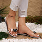 💖Limited Sale 50% OFF💟Flat sandals with clear rhinestones for women