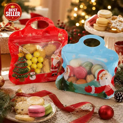 🎅LAST DAY SALE ✨50K+ SOLD!🎄Bestseller Self-Sealing Christmas Candy and Cookie Bags🍪for Holiday Gifts, Biscuits and Seasonal Treats🎁