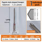 6-Piece Metal Hex Socket Screwdriver Bit Set with Hex Shanks, Pagoda Centering Internal Design, Tightens 1.5mm-6mm Millimeters Nuts, Magnetic Tips, Compatible with Drills/Wrenches, for Tools and Gadgets, Construction, Household Work