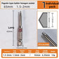6-Piece Metal Hex Socket Screwdriver Bit Set with Hex Shanks, Pagoda Centering Internal Design, Tightens 1.5mm-6mm Millimeters Nuts, Magnetic Tips, Compatible with Drills/Wrenches, for Tools and Gadgets, Construction, Household Work