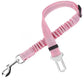 🐶🚗 Reflective Elastic Pet Seat Belt – Adjustable Car Restraint with Shock-Absorbing Buffer