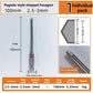6-Piece Metal Hex Socket Screwdriver Bit Set with Hex Shanks, Pagoda Centering Internal Design, Tightens 1.5mm-6mm Millimeters Nuts, Magnetic Tips, Compatible with Drills/Wrenches, for Tools and Gadgets, Construction, Household Work