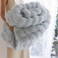Jumbo Chunky Cord Winter Heavy Mink Ridded Faux Fur Throw Blanket - Super Soft, Large, Warm & Cozy Blanket