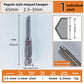6-Piece Metal Hex Socket Screwdriver Bit Set with Hex Shanks, Pagoda Centering Internal Design, Tightens 1.5mm-6mm Millimeters Nuts, Magnetic Tips, Compatible with Drills/Wrenches, for Tools and Gadgets, Construction, Household Work