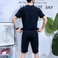 🔥🔥Limited Time Offer - Big Price ⏳ Men's Short Sleeve Top & Shorts 2-Piece Set