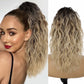💜2026 NEW IN £15.99!!⚡50K+ SOLD! 💜Curly Wavy Frizzy Hair Extension with Ponytail