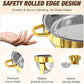 Garvee Round Professional Stainless Steel Chafing Dish 5QT Round Buffet Server & Warmer Rust Resistant Casserole Cooking Container