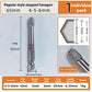 6-Piece Metal Hex Socket Screwdriver Bit Set with Hex Shanks, Pagoda Centering Internal Design, Tightens 1.5mm-6mm Millimeters Nuts, Magnetic Tips, Compatible with Drills/Wrenches, for Tools and Gadgets, Construction, Household Work