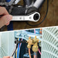 4-in-1 HVAC Ratchet Service Wrench Set with S2 Hex Bit Adapters