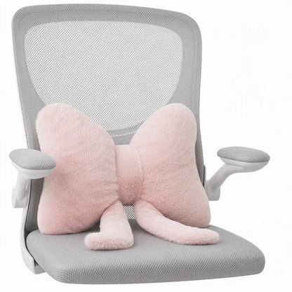 🌸Soft Minimalist Bowknot Throw Pillow with Detachable Design Decorative Lumbar