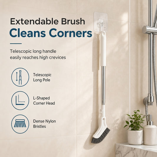 🔥Multifunctional Extendable Long Handle Floor Scrub Brush