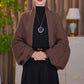Fashion hollowed-out knitted shawl jacket
