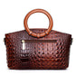 🔥2026 Hot Sale🔥Large Capacity Vintage Luxury Crocodile Leather Vintage Handbag