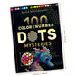 Adult Color by Number Dot Book, 100 Pages Black Background Mystery Puzzles, Large Print A4 Activity Book, Stress Relief Gift for Adults & Teens