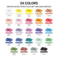 Acrylic Paint Markers Set (12/24/36/48/60 Colors, Stackable Box) - Automatic Ink Control, Waterproof Flexible Tip, High-Opacity Lightfast Colorful Art Supplies, Layering Capable, Craft Supplies for Adults, Art for Kids