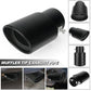 Universal Stainless Steel Car Exhaust Muffler Tip Trim Decor, 63x85mm Bolt-On Drill-Free No-Welding Rear Upgrade Accessory, Drain Hole Design, Fits Most Cars