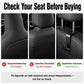 4-Pack Plastic Car Seat Headrest Hooks - Car Seat Organizer with 360° Rotation, Skin-Safe Smooth Pad, 50lb Load Capacity for Groceries, Handbags