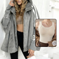 ❄️ Women’s Mink Fur Hooded Zip-Up Coat – Plush Warm, Effortless Style for Winter Daily & Casual Outings
