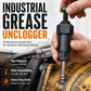 Heavy Duty Grease Fitting Cleaner Tool - 600psi Carbon Steel Spiral Pressure Design, High-Pressure Unclogging Tool for Unclog Blocks, Grease Lines, Excavator Equipment Maintenance