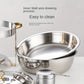 Garvee Round Professional Stainless Steel Chafing Dish 5QT Round Buffet Server & Warmer Rust Resistant Casserole Cooking Container
