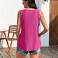 🔥Hot Sale 50% OFF💥Womens Tank Tops Sleeveless EyeletEmbroidery Scoop Neck Loose Fit Casual SummerFlowy