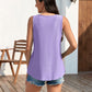 🔥Hot Sale 50% OFF💥Womens Tank Tops Sleeveless EyeletEmbroidery Scoop Neck Loose Fit Casual SummerFlowy