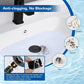 Hibbent Upgraded 3-in-1 Sink Drain Filter, Universal Pop-Up Stopper, Removable Stainless Steel Basket-Shaped Hair Catcher