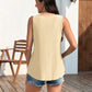 🔥Hot Sale 50% OFF💥Womens Tank Tops Sleeveless EyeletEmbroidery Scoop Neck Loose Fit Casual SummerFlowy