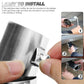 Universal Stainless Steel Car Exhaust Muffler Tip Trim Decor, 63x85mm Bolt-On Drill-Free No-Welding Rear Upgrade Accessory, Drain Hole Design, Fits Most Cars