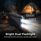 Solar Power Bank with Dual Flashlight & Compass