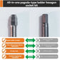 6-Piece Metal Hex Socket Screwdriver Bit Set with Hex Shanks, Pagoda Centering Internal Design, Tightens 1.5mm-6mm Millimeters Nuts, Magnetic Tips, Compatible with Drills/Wrenches, for Tools and Gadgets, Construction, Household Work