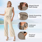 💕2025 Hot Sale 56% OFF🔥2025 New Women's Casual Sleeveless Top & Wide-Leg Pants Set