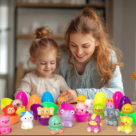 🔥Last Day Special Price ￡12.99!!⚡50K+ SOLD🎁12/24PCS Easter Eggs Prefilled Slow Rising Squishy Toys