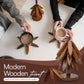 atural Tree-Shaped Wooden Decorative Trivets Set - 4 Trivets & 1 Stand, 450°F Heat Guard Kitchenware, 7.8in High Density Solid Wood Tableware, Foldable Textured Rustic Placemats & Coasters, Indoor Home Decor Items for Pots/Pans/Cups