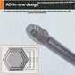 6-Piece Metal Hex Socket Screwdriver Bit Set with Hex Shanks, Pagoda Centering Internal Design, Tightens 1.5mm-6mm Millimeters Nuts, Magnetic Tips, Compatible with Drills/Wrenches, for Tools and Gadgets, Construction, Household Work