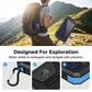 Solar Power Bank with Dual Flashlight & Compass