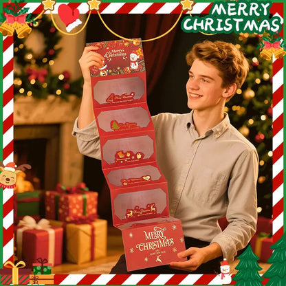 🔥 Buy 1 Get 1 Free 🎅 Christmas Money Envelope for Cash,Creative Folding Money Holder with 6 Slots,Luxury Paper Cash Gift Card Holder, DIY HolidayMoney Gift Envelope for Xmas, Women Men GirlsBoys Mom Dad