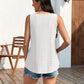 🔥Hot Sale 50% OFF💥Womens Tank Tops Sleeveless EyeletEmbroidery Scoop Neck Loose Fit Casual SummerFlowy