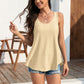 🔥Hot Sale 50% OFF💥Womens Tank Tops Sleeveless EyeletEmbroidery Scoop Neck Loose Fit Casual SummerFlowy