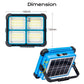 🔥🎁Hot Sale 50% OFF💡Solar Rechargeable LED Work Light – 288 Beads, IP66, Magnetic, 5 Modes + SOS, USB-C, for Home, Camping & Auto