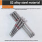 6-Piece Metal Hex Socket Screwdriver Bit Set with Hex Shanks, Pagoda Centering Internal Design, Tightens 1.5mm-6mm Millimeters Nuts, Magnetic Tips, Compatible with Drills/Wrenches, for Tools and Gadgets, Construction, Household Work