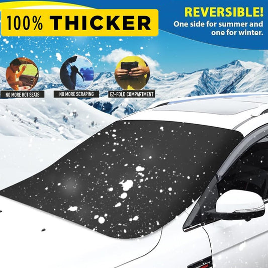 🖤🤍Black Friday Sale🤍🖤2025 Upgraded Car Windshield Magnetic Snow Cover