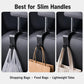 4-Pack Plastic Car Seat Headrest Hooks - Car Seat Organizer with 360° Rotation, Skin-Safe Smooth Pad, 50lb Load Capacity for Groceries, Handbags