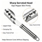 Stainless Steel Pepper Corer Seed Remover Tool, Chili Bell Pepper Core Deseeder, Multi Vegetable Seed Core Remover for Tomato Cucumber Kitchen Gadget